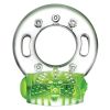 Play With Me Arouser Vibrating C-Ring-Green