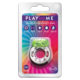 Play With Me Arouser Vibrating C-Ring-Green