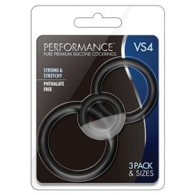 Performance VS4 Pure Premium Cockring Set-Black