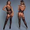 BeWicked Goodnight Kiss Bodystocking-Black Queen