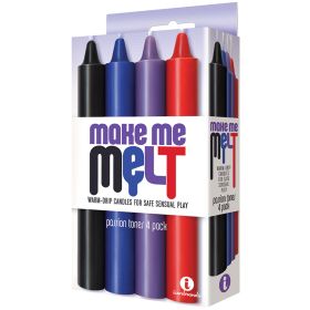 The 9's Make Me Melt Drip Candles-Passion Tones (4 Pack)