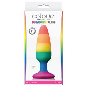 Colours Pride Edition Pleasure Plug-Rainbow Medium