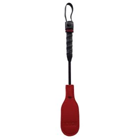 Leather Mini Oval Paddle-Red