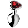 Booty Sparks Red Heart Gem Anal Plug-Medium