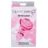 Booty Sparks Pink Rose Glass Anal Plug-Small