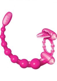 Super Xtreme Vibrating Scorpion Silicone C Ring Waterproof - Magenta - HO2298