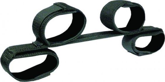 Bondage Bar with Neoprene Velcro Cuffs 24 inches Black - SS326-01