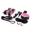 BDSM Bondage Set; Erotic Bed Games; Adults Handcuffs; Nipple Clamps; Whip Spanking Anal Plug Vibrator SM Kit; Sex Toys For Couples - Purple