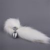 Metal Feather Anal Toys Fox Tail Anal Plug Erotic Anus Toy Butt Plug Sex Toys for Woman and Men Sexy Butt Plug Adult Accessories - brown