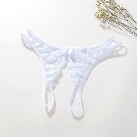 Women's lace  panties (Option: White-L)