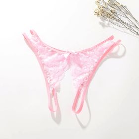 Women's lace  panties (Option: Pink-XL)